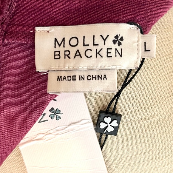 NWT L Red Molly Bracken Corduroy Dress - Picture 9 of 9